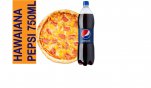 Combo pizza hawuaiana+pepsi 750ml..........
