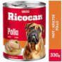 Ricocan adulto pate sab.pollo lata 330g....