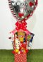 Arreglo floral snack y peluche.............